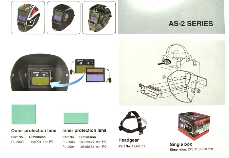 Details ofAS-2 SERIES Welding Helmet